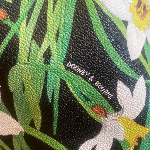 Dooney & Bourke Green and Brown Shoulder Bag with Floral Design - Picture 10 of 16